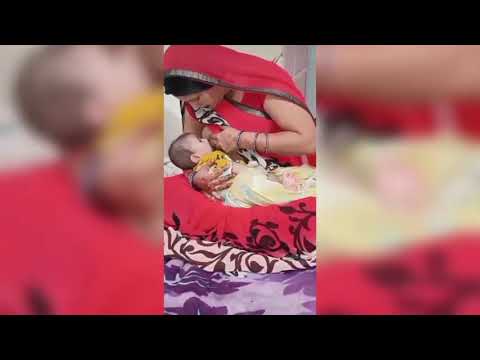4k Breastfeeding Indian Mom Vlog || Desi Bhabhi Breastfeeding Tutorial Video 2025 #breastfeeding