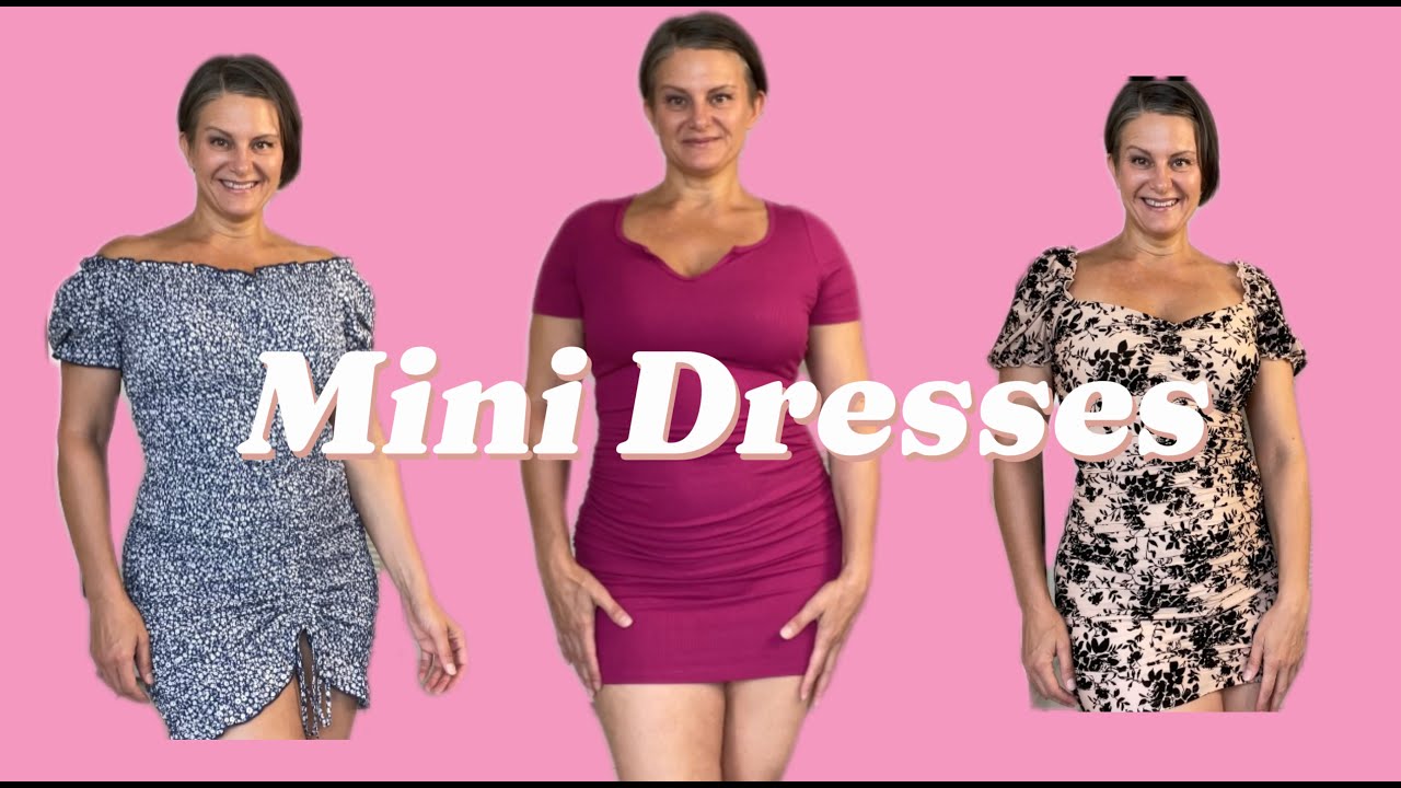 4K Cute and Sexy Mini Dresses Try On Haul