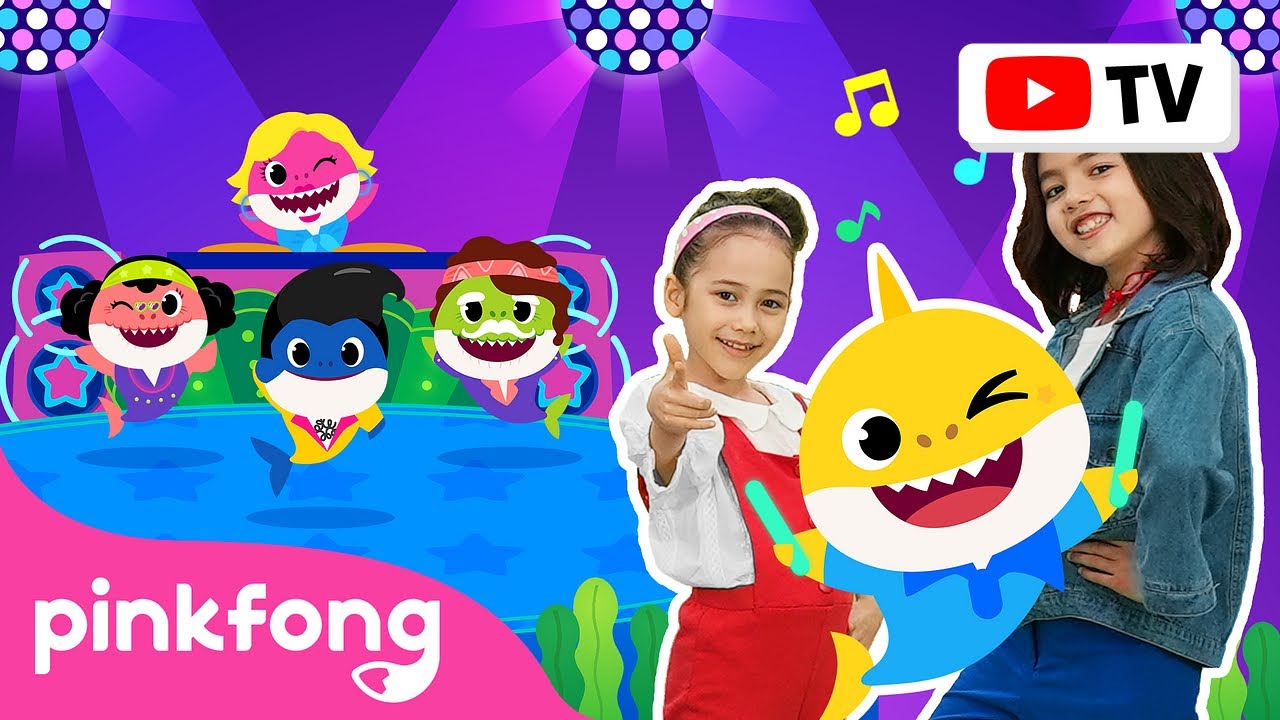 [4K] Disco Sharks | Dance Along | Kids Rhymes | Let's Dance Together! | Pinkfong Songs