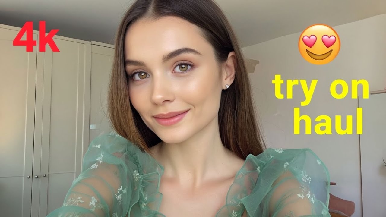 4k GREEN transparent try on haul Imicro bikini & transparent lingerie |try on haul lingerie 2025