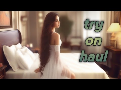 [4K] NEW TRANSPARENT DRESSES & Mirror Reflections | TRY ON HAUL with Iva Berg Girl Style 2025 😍👗