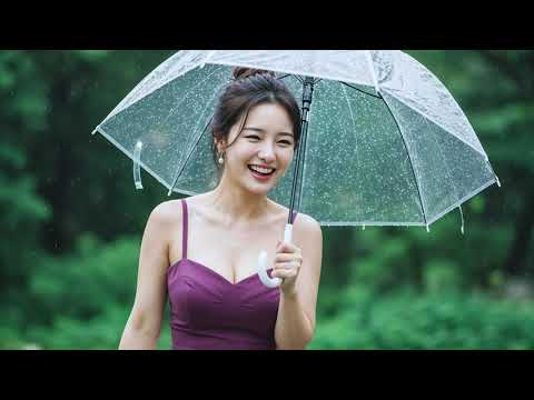 [4K] Real AI Lookbook Model | Korean Woman in Rainy Forest Fashion Scene