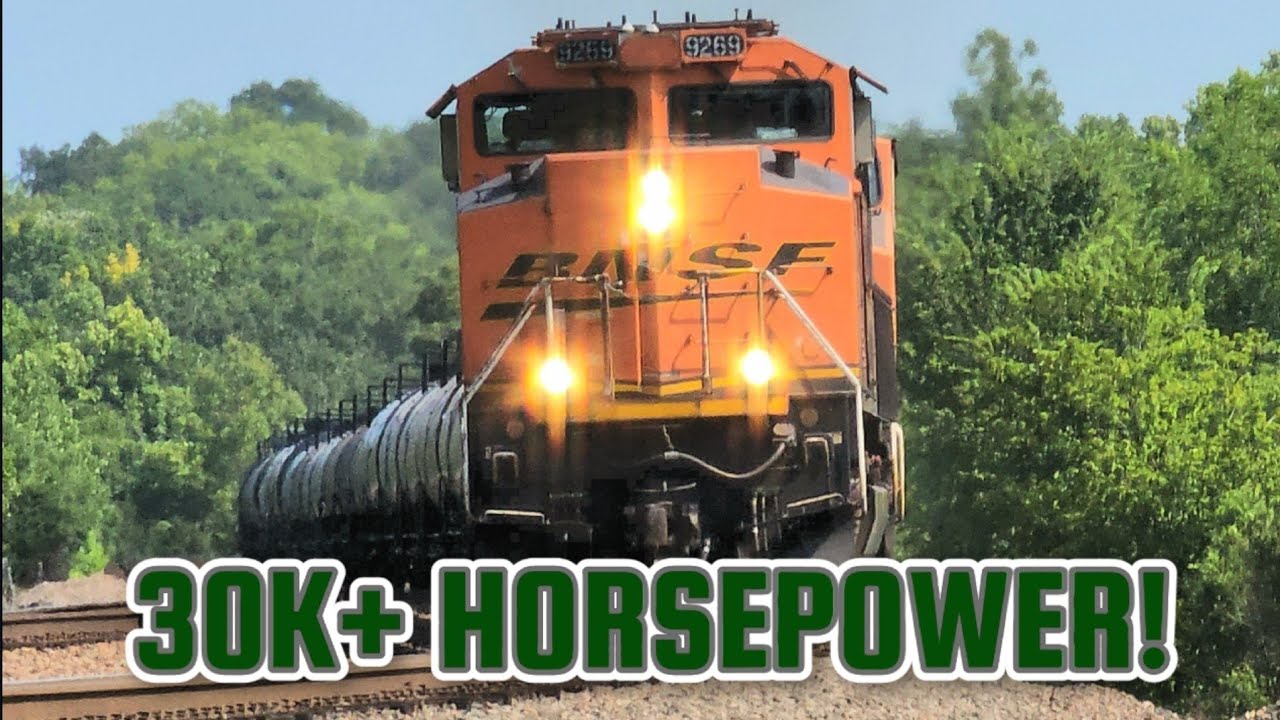 [4K] SD70ACE LEADS A MASSIVE MANIFEST UPHILL WITH MID AND REAR DPUS!