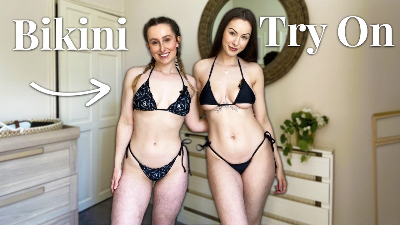 [4K] Sexy Bikini Try On Haul!