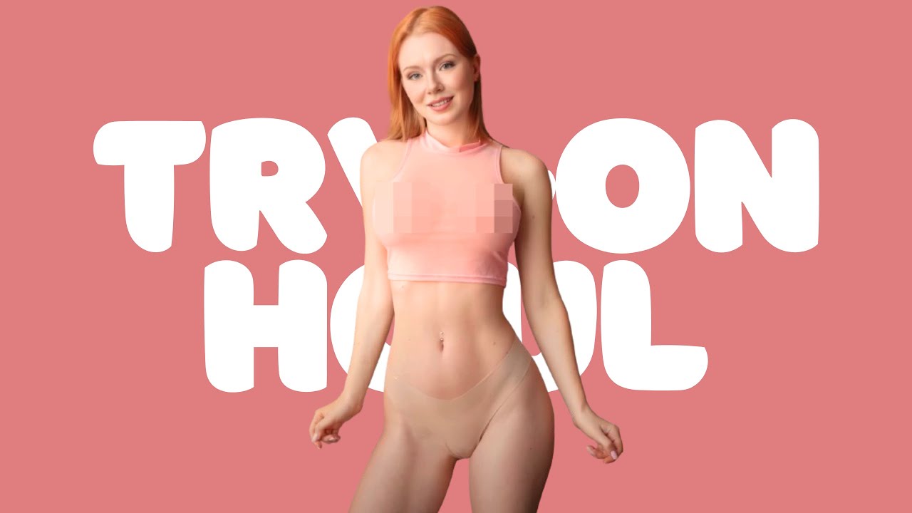 [4K] Top Transparent Clothing Try-On Haul