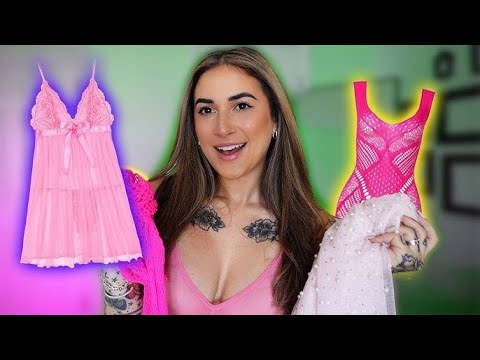 4K TRANSPARENT Dresses & Tops TRY ON with Mirror View! | Alanah Cole TryOn