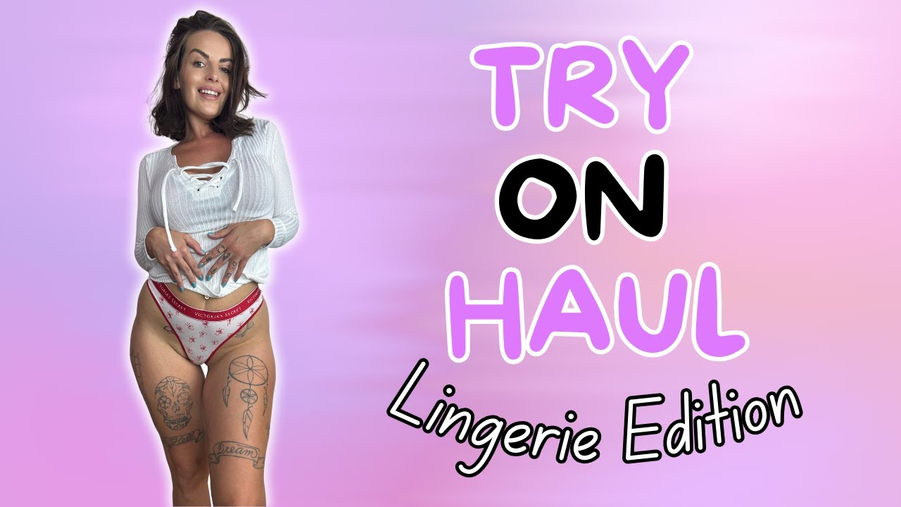 [4K] Transparent Lingerie Try-On Haul