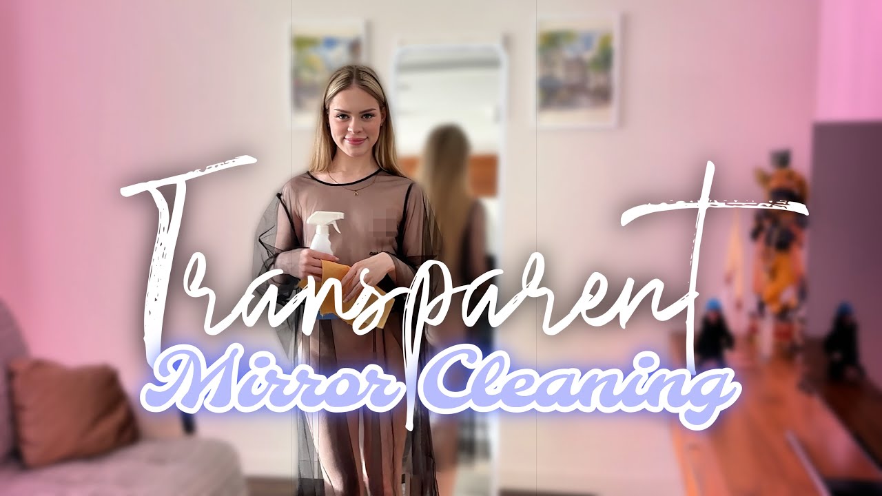 4K Transparent Mirror Cleaning | Mia Clean