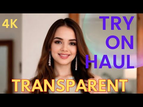 [4K] Transparent Try On Haul | Black one piece Dress | Curve Plus size ldeas # #shortvidio #fashion