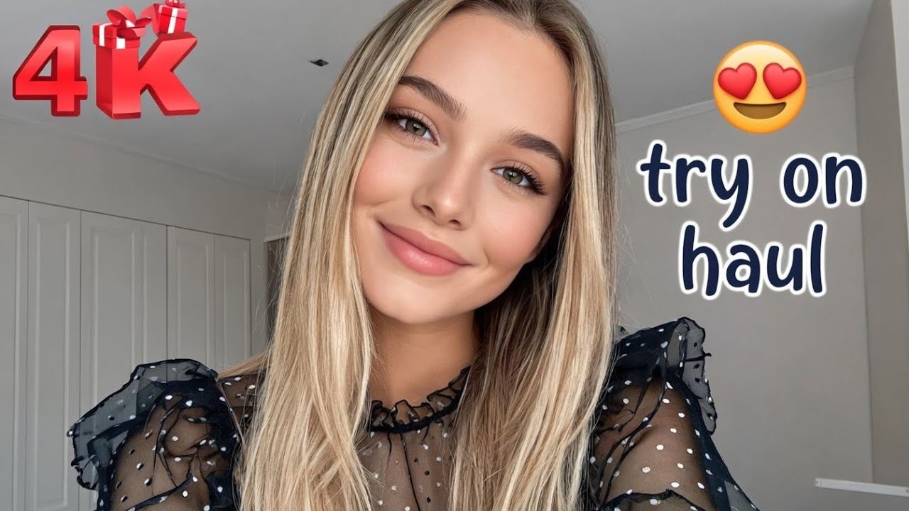 4k transparent try on haul | see through transparent lingerie & bikini try on