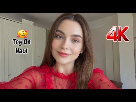 4K transparent try on haul 2025 | see through no bra | mini dress try on haul | bikini try on haul