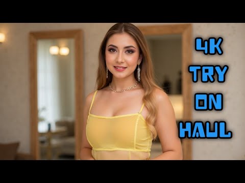 [4K] Transparent Try On With Rosie Alice (2025) NEW you black Anna See-Through | Sheer Fashion