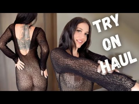 4k Try on Haul | Transparent Clothes | See-through Clothes |