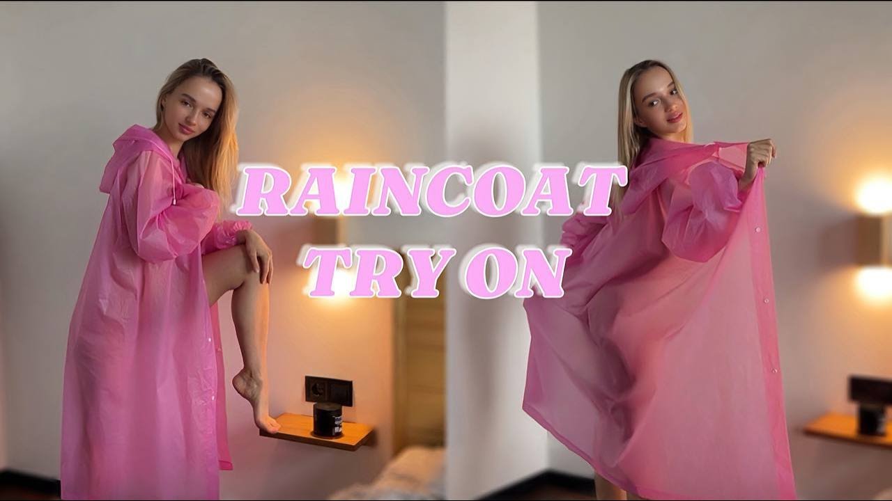 [4K USA] HONEST RAINCOAT TRY-ON REVIEW: TRANSPARENT STYLE FOR ANY SEASON 2025