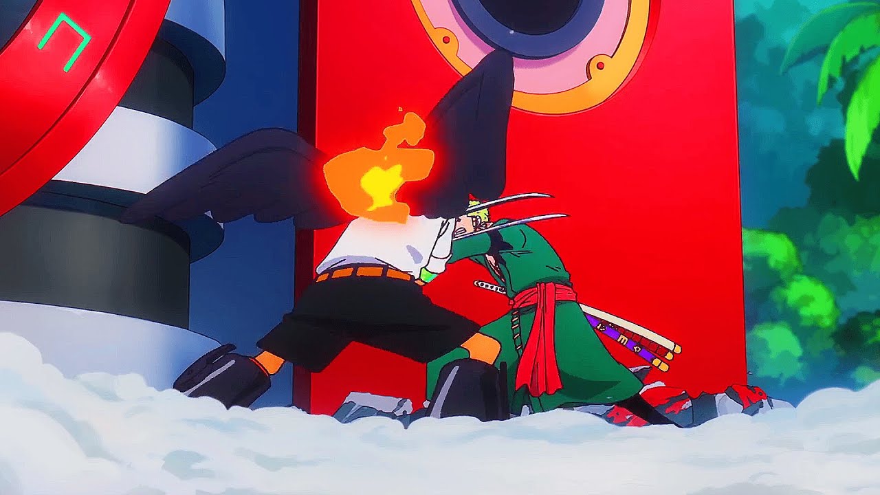 [4K] Zoro saves Lilith | Zoro vs S-Hawk | One Piece Episode 1105