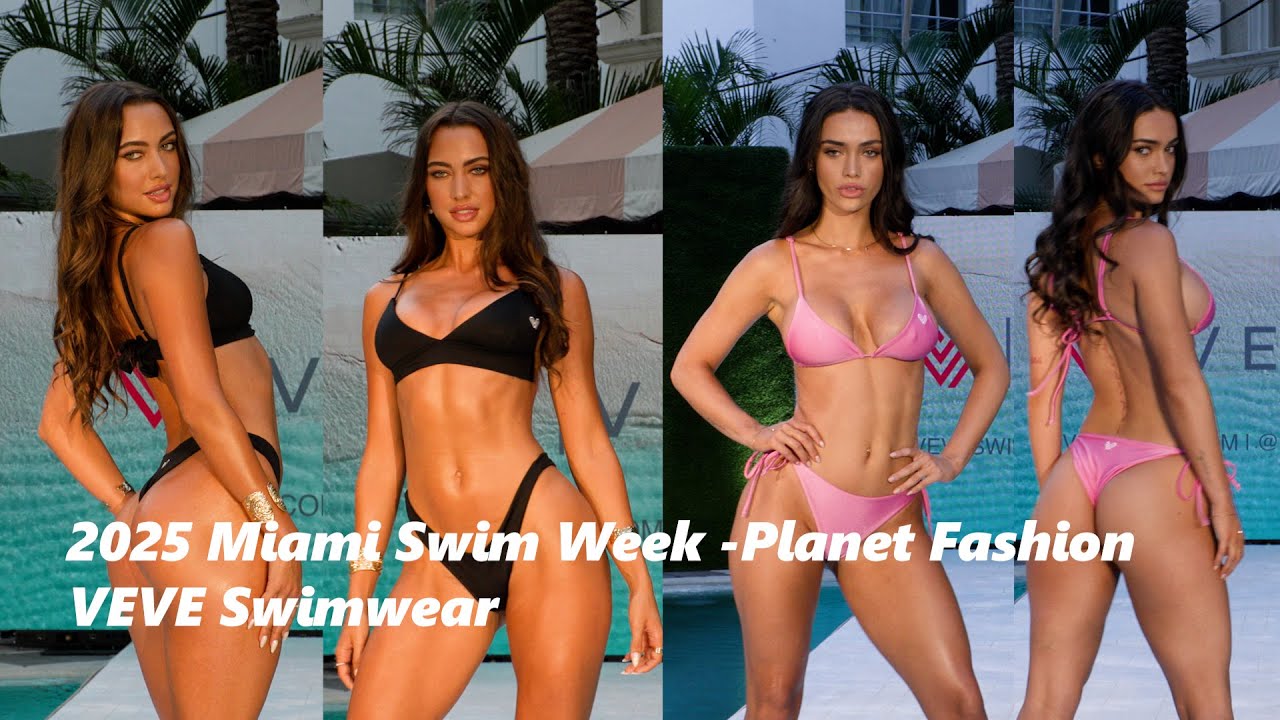 4k60] Best Swimsuit Trends for Summer 2025: Miami Edition ✨VEVE Swimwear part.2 | Flanet Fashion