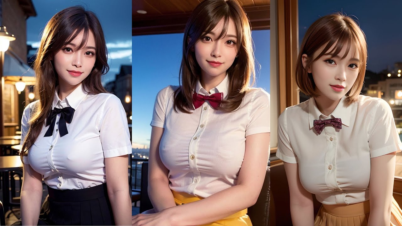 【4K】Ai art girl｜LOOK BOOK AI_Young Girls|Jk girl日系JK少女