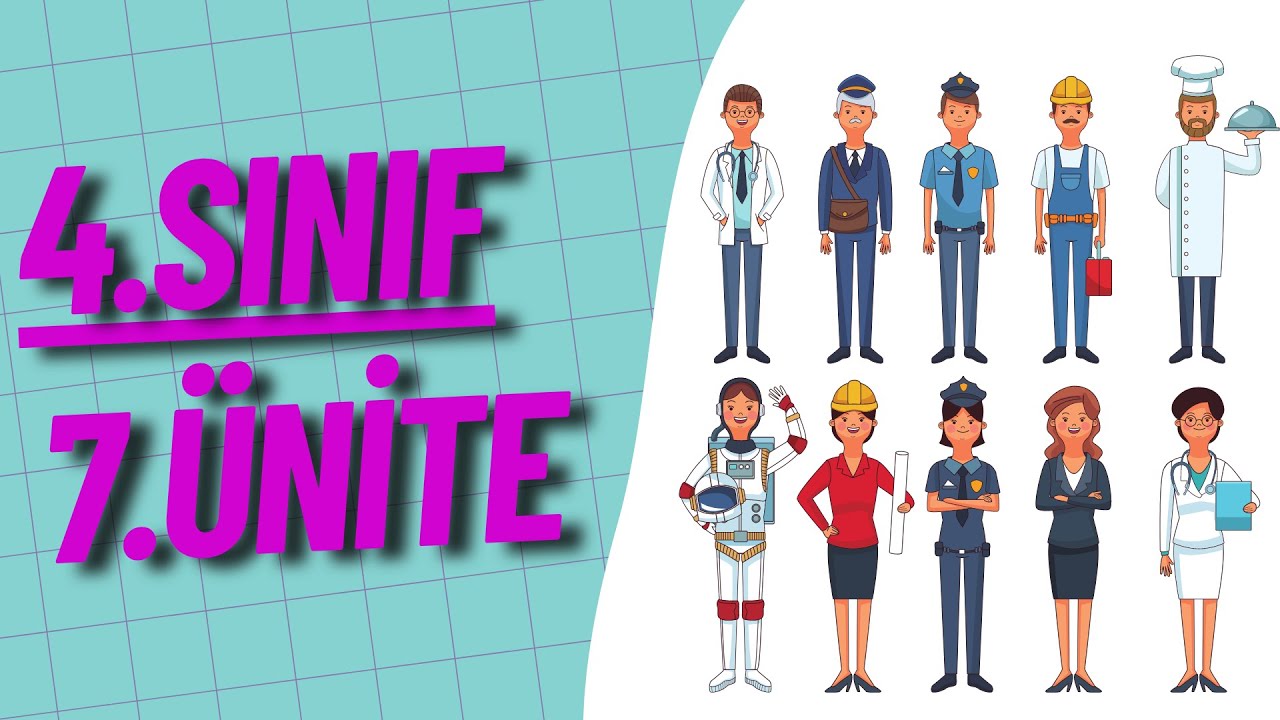 4.Sınıf İngilizce 7.Ünite Konu Anlatımı | İngilizce Meslekler