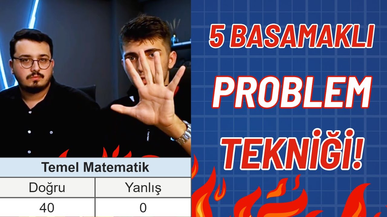 5 ADIMDA PROBLEMLERİ HALLET! (Bu Çözüm Yöntemini Görmelisin) | #yks #tyt