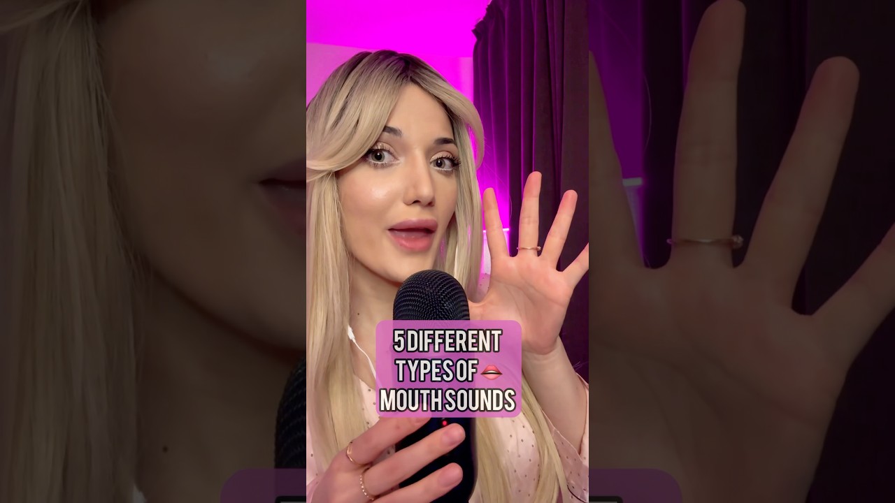 5 Different Mouth Sounds in 40 seconds 🤩🤩🤩 #asmr #mouthsounds #asmrmouthsounds #relax #tingles