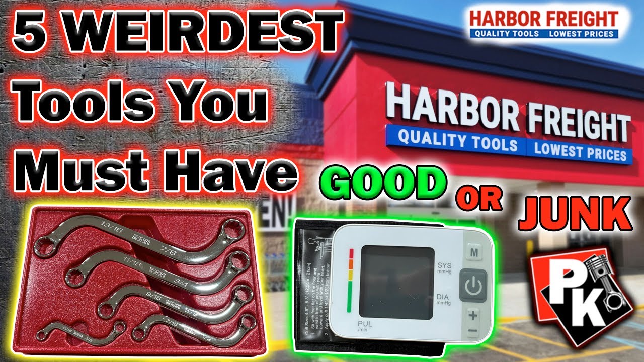 5 HARBOR FREIGHT WEIRDEST TOOLS YOU MUST HAVE!!! #harborfreight #tools #icon #toolbox #snapon #diy