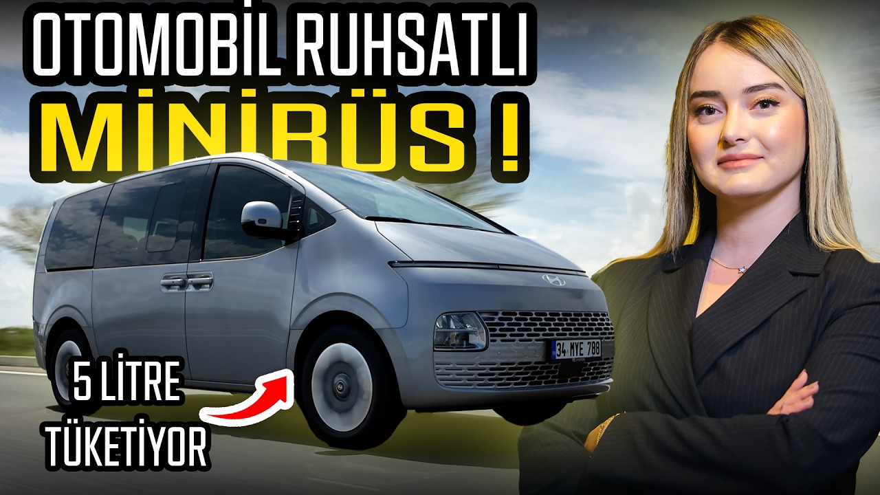 5 Litre Yakıt Tüketen Otomobil Ruhsatlı Minibüs ! | Hyundai Staria Hybrid