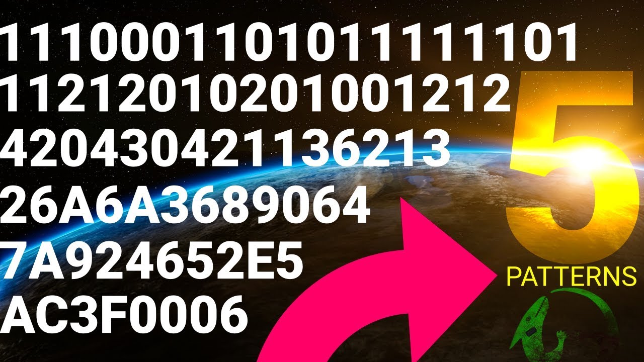 5 Patterns with Numbers - Binary to Base-36 | Numerals across bases