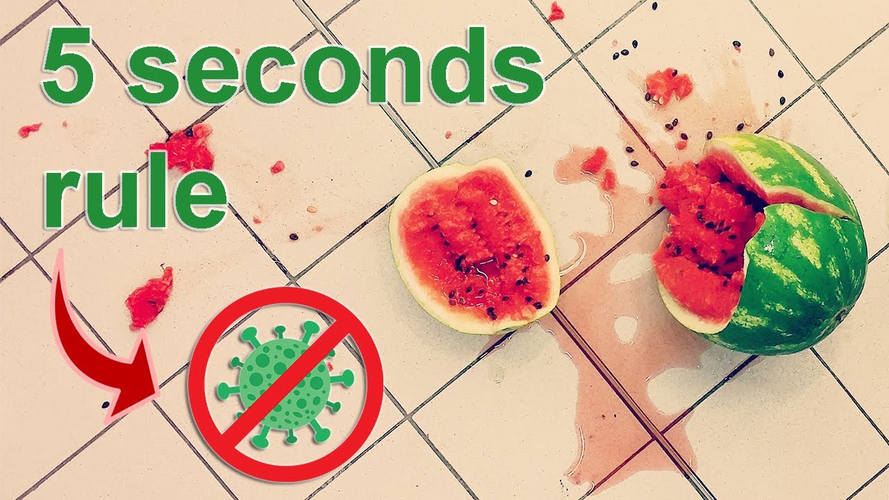 5 seconds rule:  Is it safe to eat food from the floor? - Myth or reality?