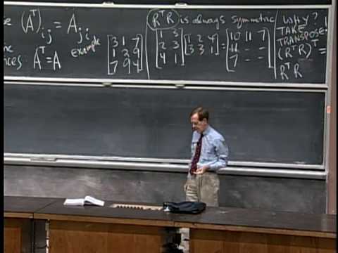 5. Transposes, Permutations, Spaces R^n