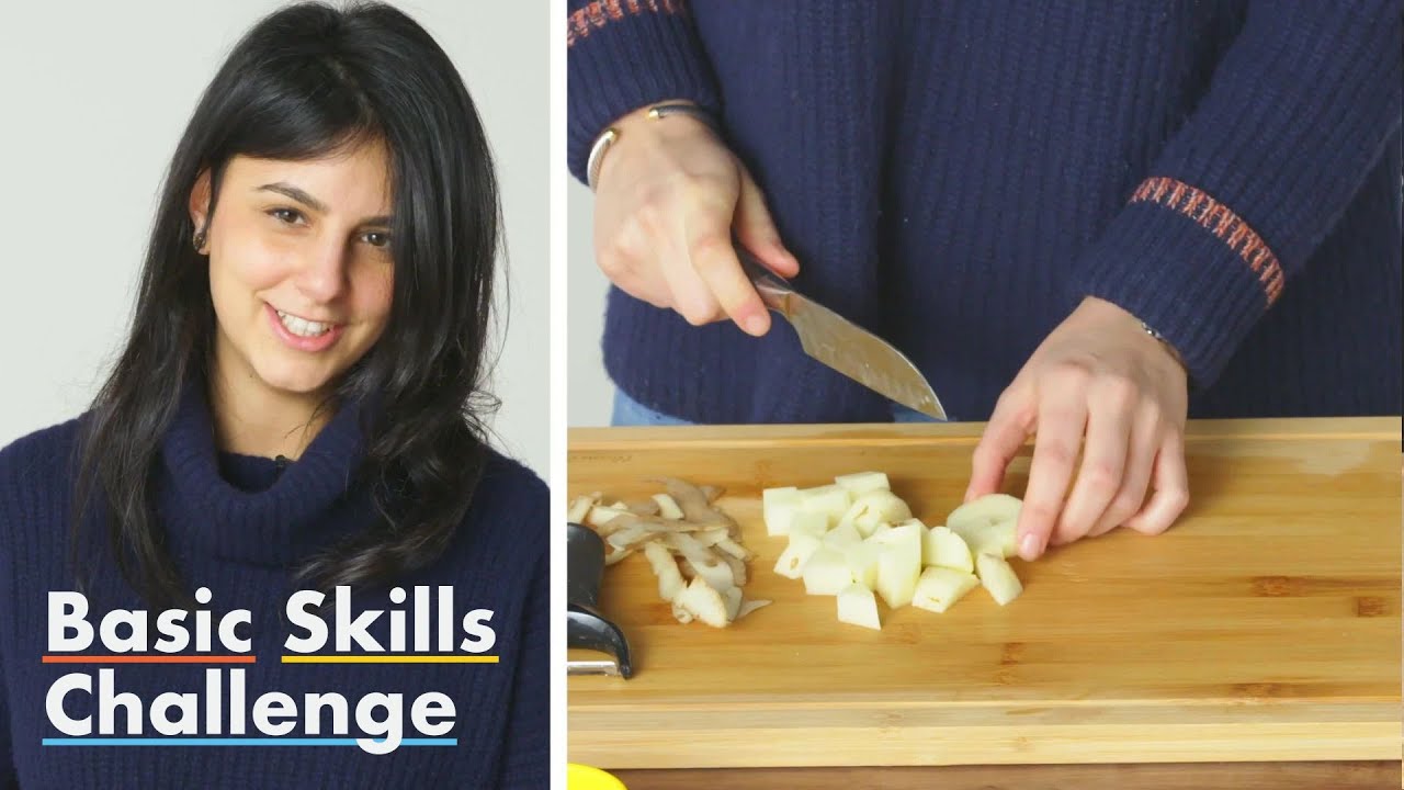 50 People Try to Peel and Cube a Potato | Basic Skills Challenge | Epicurious