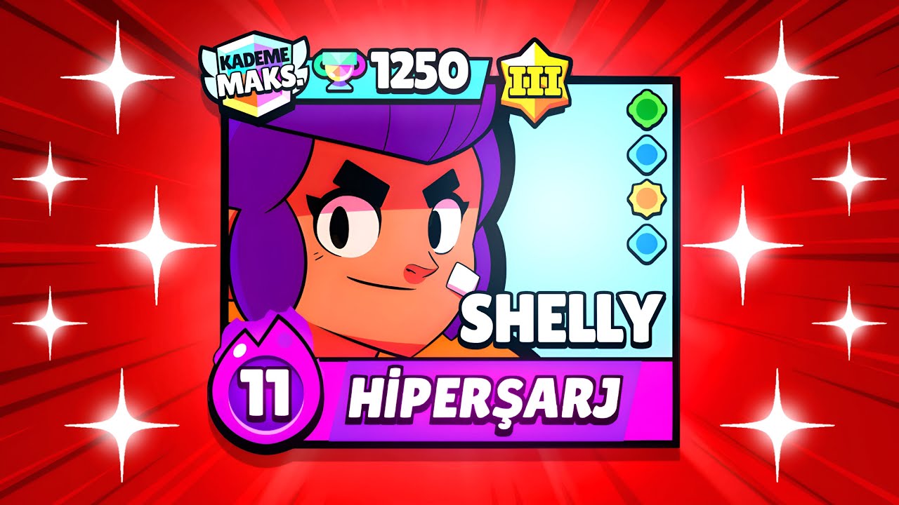 50 RÜTBE SHELLY KASIYORUM! 1000 KUPA SHELLY💀 Brawl Stars
