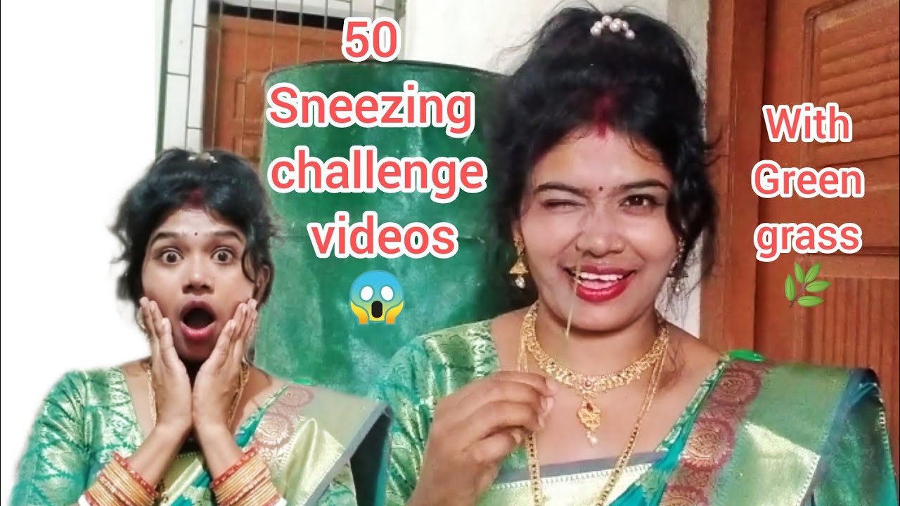 50 Sneezing challenge videos 😱😱 with green grass 🌿||requested videos || 🙏🙏🙏