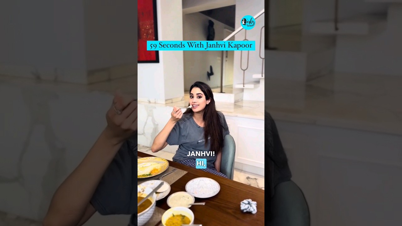 59 Seconds With Janhvi Kapoor | Curly Tales #shorts #janhvikapoor
