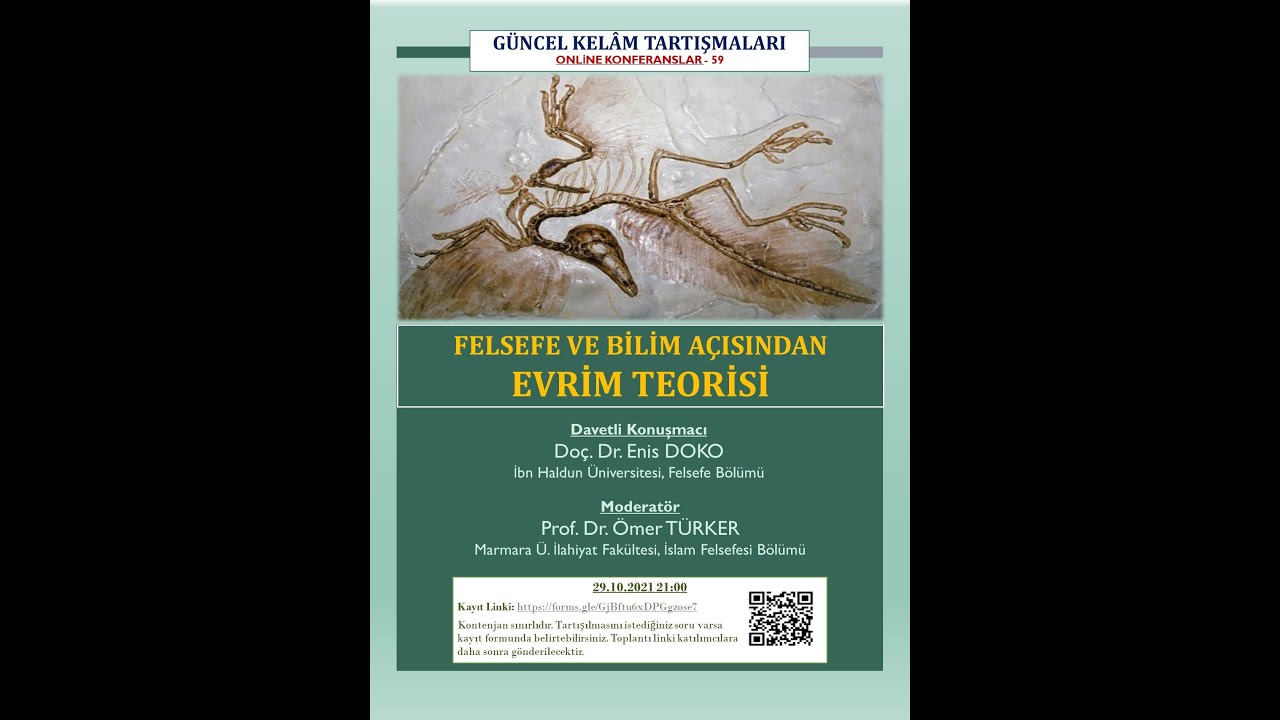 59/1 FELSEFE VE BİLİM AÇISINDAN EVRİM TEORİSİ - Enis Doko - Ömer Türker - GÜNCEL KELAM TARTIŞMALARI