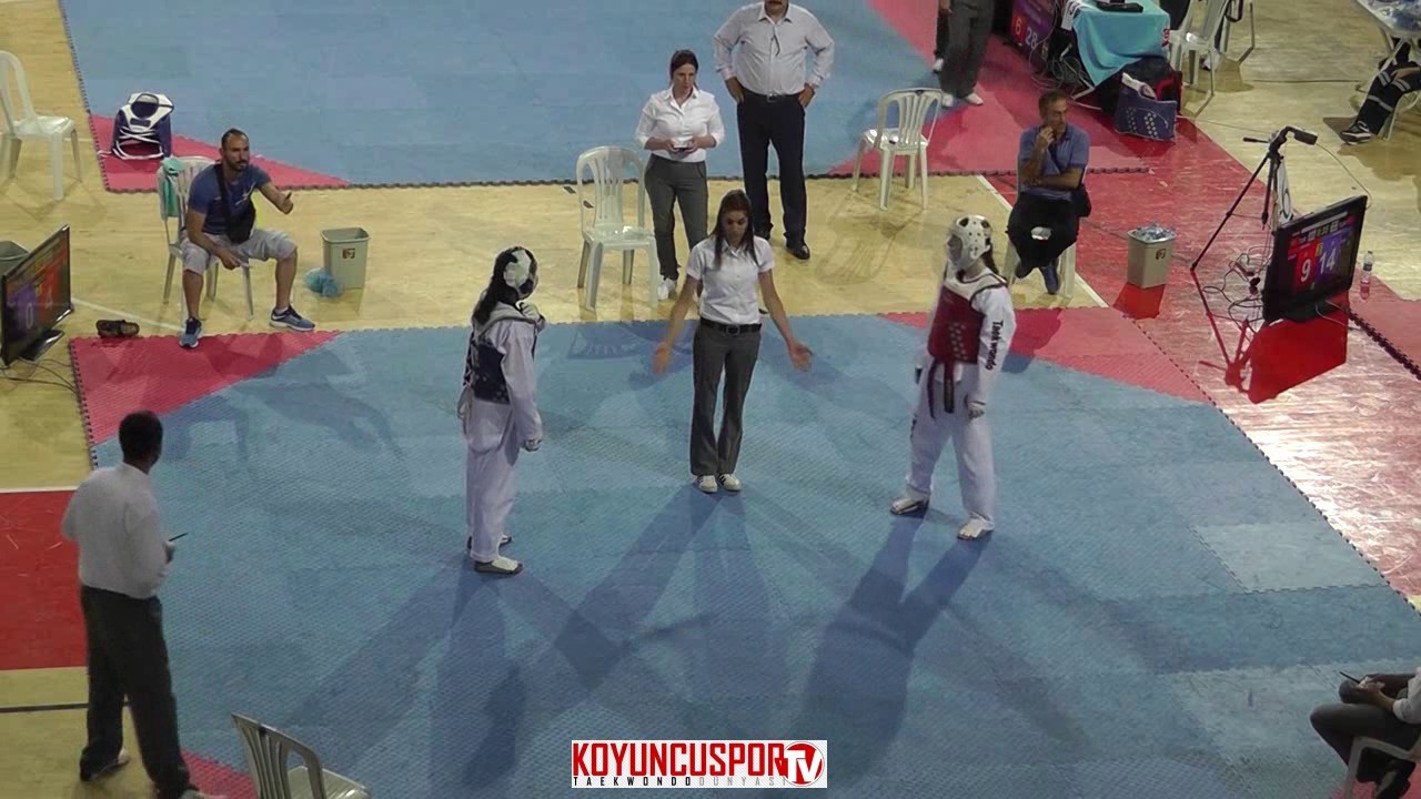 59kg FINAL - Huriye Nur Ergin vs Hulya Bulut (2017 Turkish Cadet TKD Championships)