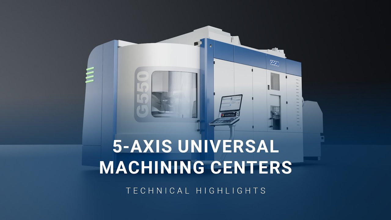 5-Axis Universal Machining Centers – 3D Product Animation