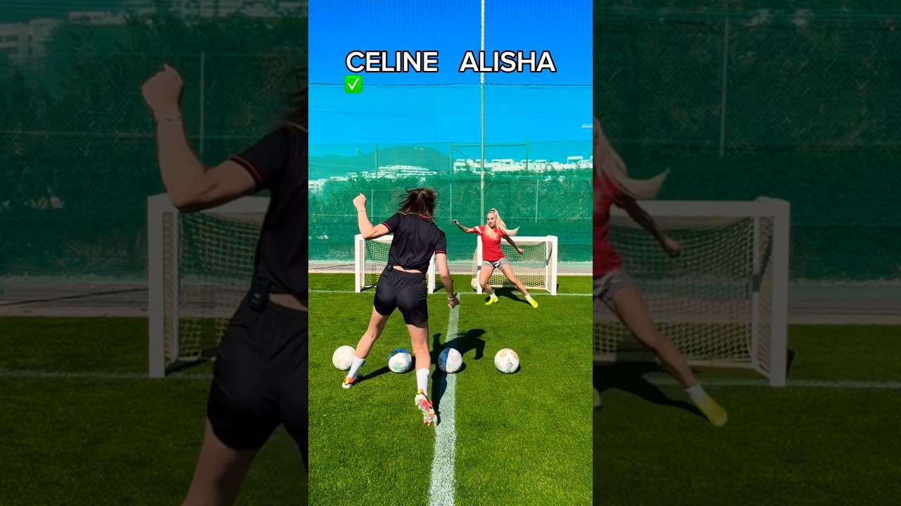 5-BALL MINI GOAL GAME vs ALISHA LEHMANN 😱🔥