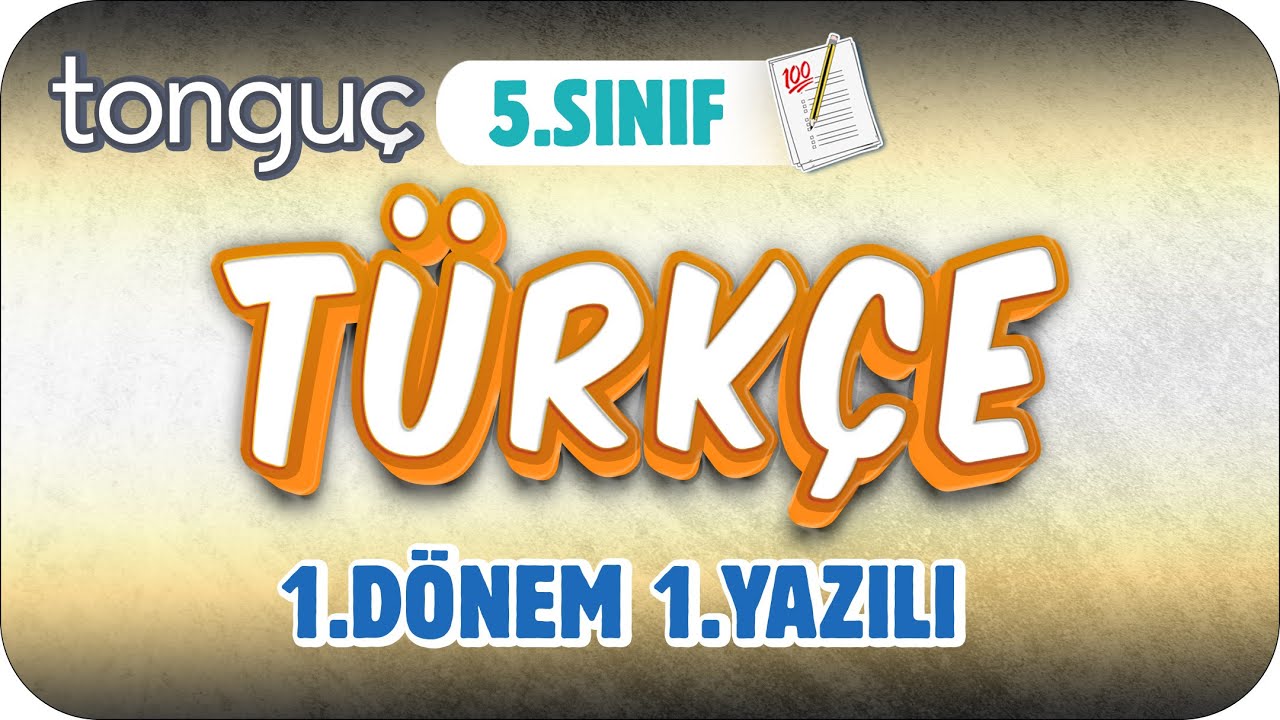 5.Sınıf Türkçe 1.Dönem 1.Yazılıya Hazırlık 📝 #2024
