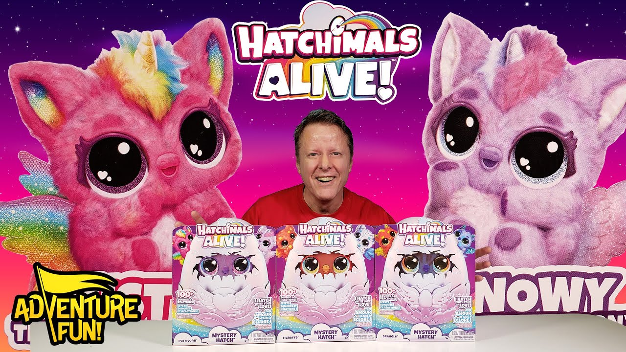 6 Hatchimals Alive Mystery Hatch Pufficorn Surprise Interactive Toy & Egg - Mists, Lights & Sounds!