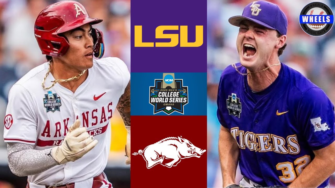 #6 LSU vs #3 Arkansas | College World Series Opening Round | 2025 College Baseball Highlights