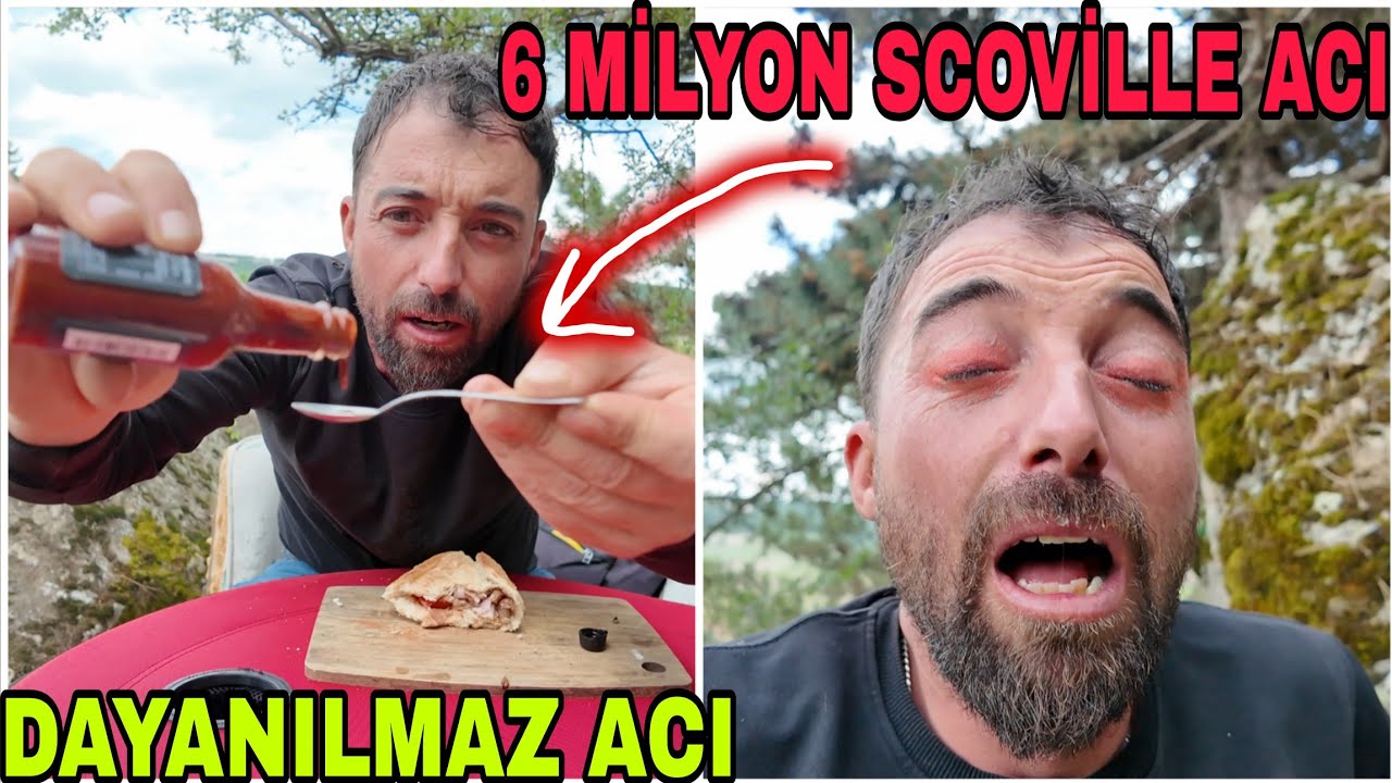 6 MİLYON SCOVİLLE ACI DENEDİM.(THE END HOT SAUCE) DÜNYANIN EN ACISI.FİLİM KOPTU.YASAKLANMALI