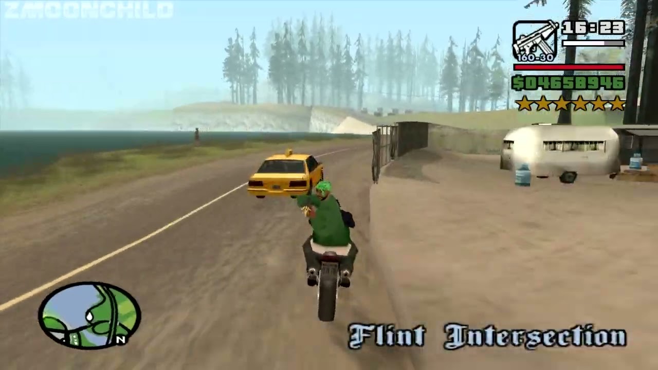 6 Star Wanted Level - Riding across the map on an FCR-900 - Homie doesn't survive - GTA San Andreas