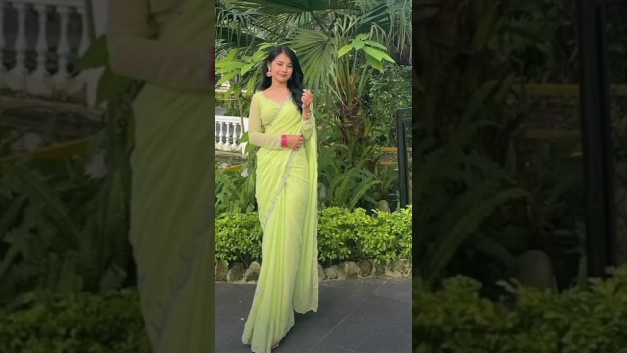 6 top saree poses for FAREWELL 🎀#saree #yt #fashion #farewelllook #fashiontrends #farewelldress