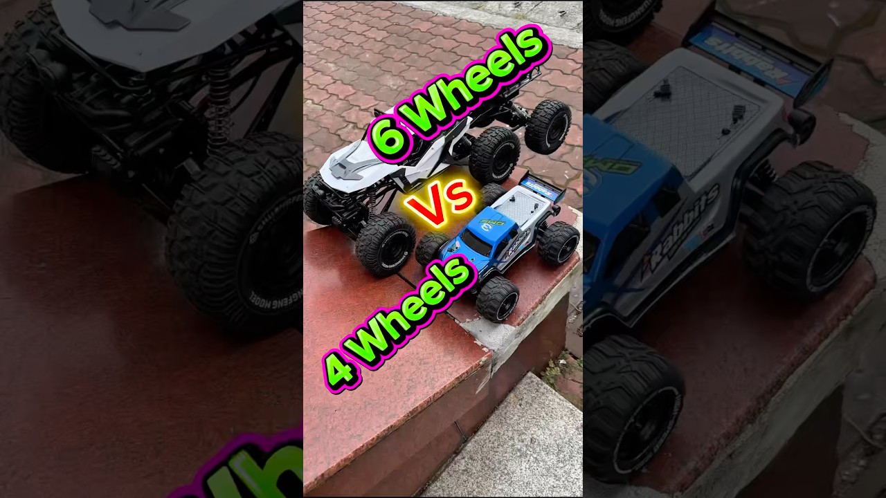 6 Wheels vs 4 Wheels RC Car Hill Climb Challenge – Who Wins?