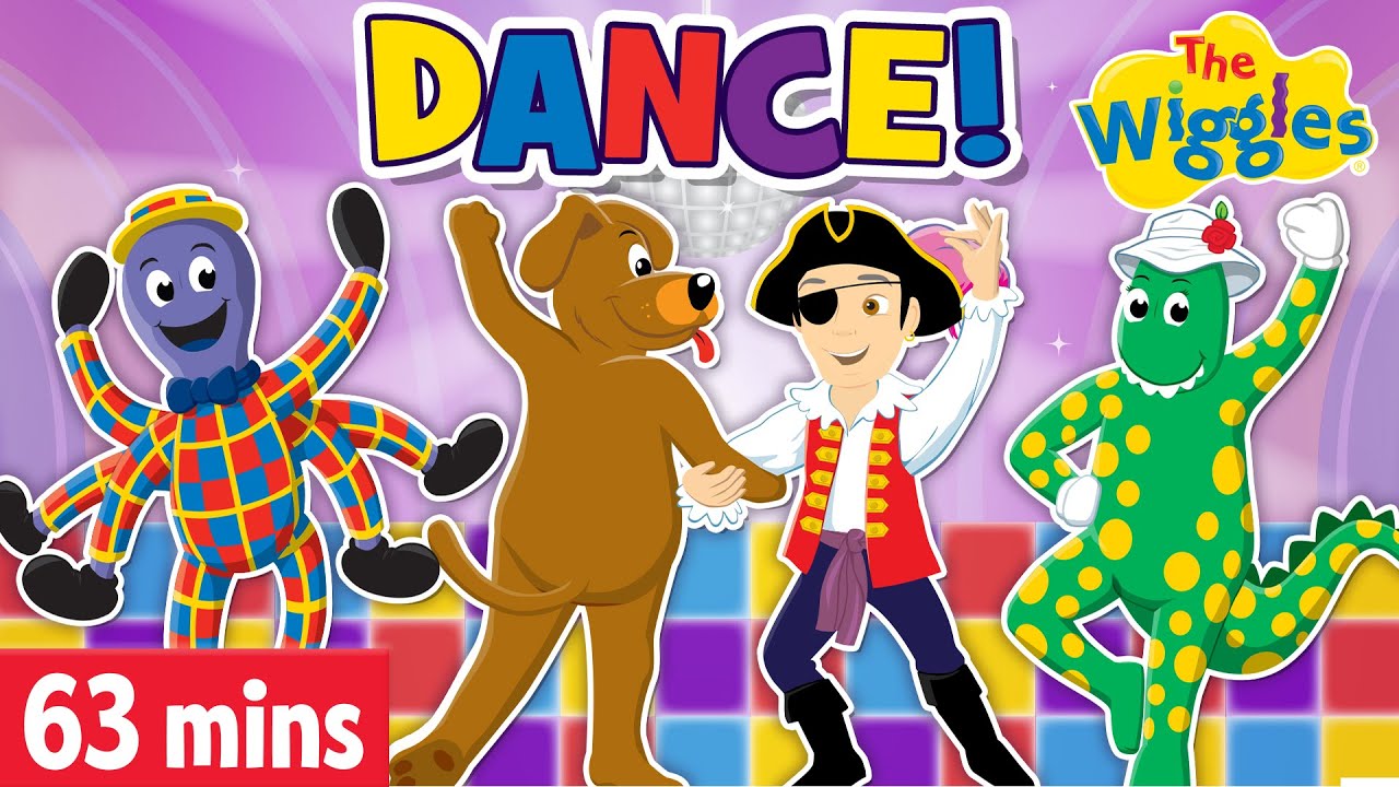 60 Min Kids Dance Party! 🕺💃 Fruit Salad & Hot Potato 🥔 The Wiggles Toddler Dance Along Compilation