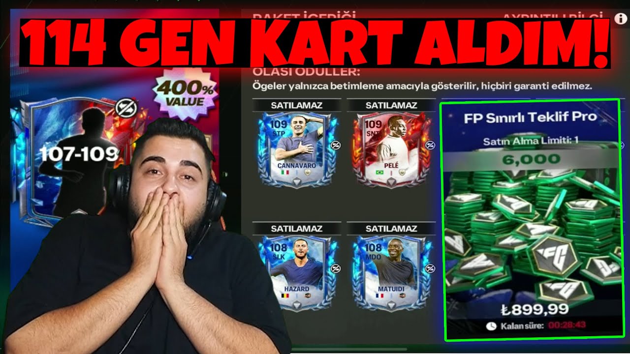 6000 FC POINTS DEVASA PAKET AÇILIMI! 💰TRANSFER PAZARINDAN 114 GEN KART ALDIM! 🔥 EA FC 25 MOBILE