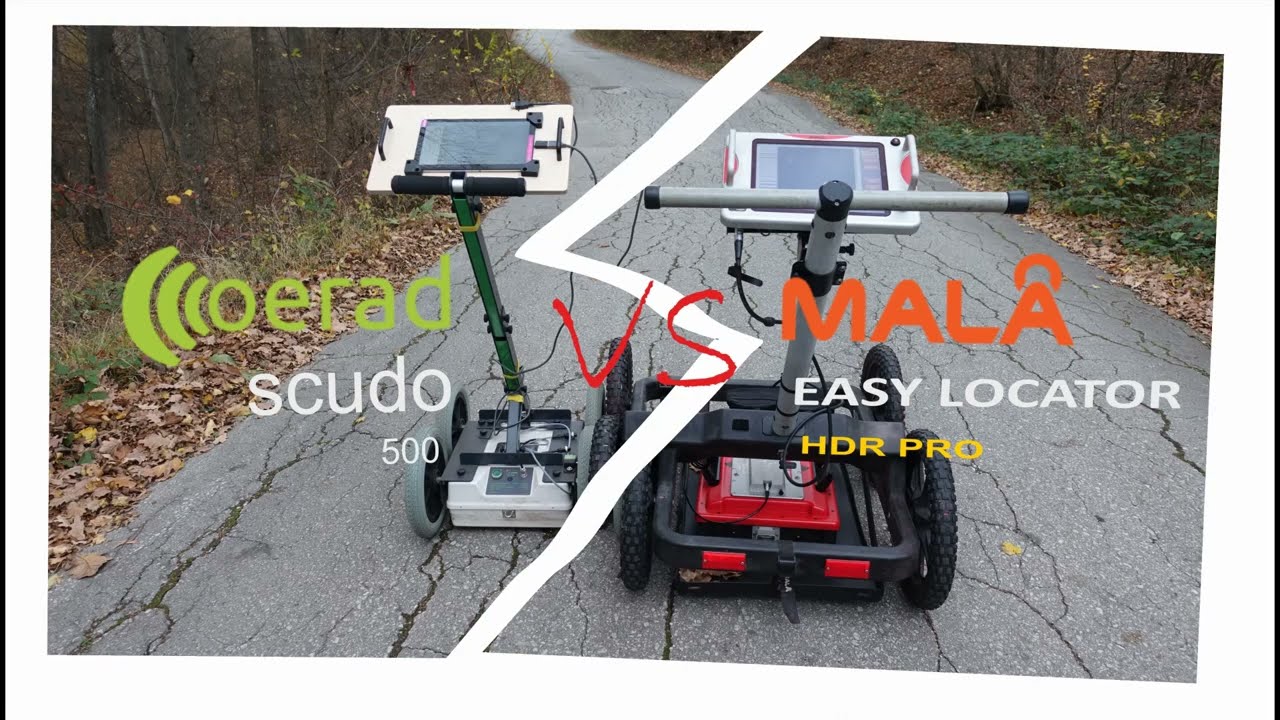 6000 vs 20 000 USD  Ground Penetrating Radar (GPR) - Mala Easy Locator HDR Pro vs Oerad Scudo 500