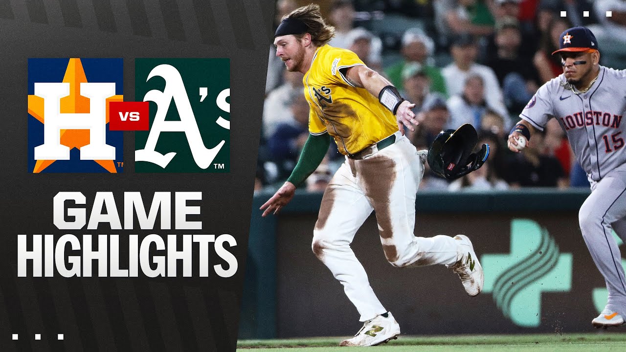 アストロズ対アスレチックス戦ハイライト（6/19/25）| MLBハイライト
