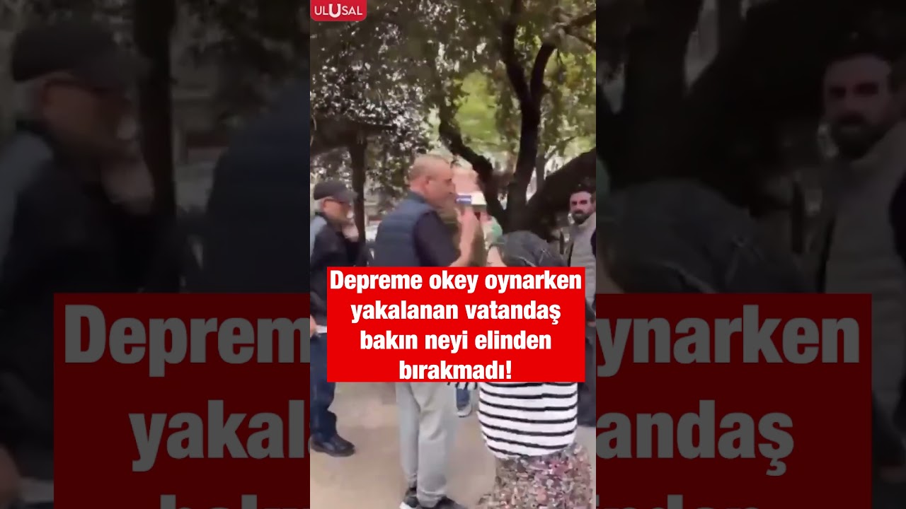 6.2'lik İstanbul depremine okey oynarken yakalandı, ıstakayı elinden bırakmadı #shorts #deprem
