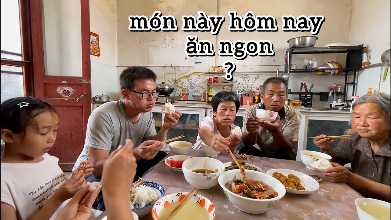 #639 Quây Quần Bữa Cơm Thao Mua Bao Tử Trộn Tiêu Xanh Chua Ngọt Làm Thêm 2 Món Nữa Cả Nhà Bất Ngờ🇨🇳